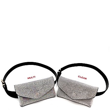 STYLISH RHINESTONE EVENING FANNY PACK