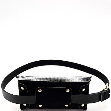 STYLISH RHINESTONE EVENING FANNY PACK