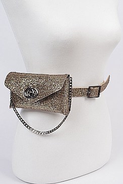 Sequin Chain Fanny Pack