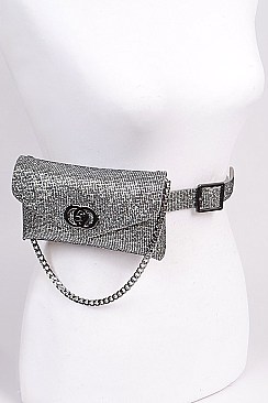 Sequin Chain Fanny Pack