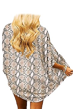 Pack of 12 Lovely Assorted Animal Print Kimono