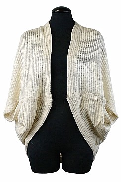 Fashionable Sequin Accent Knit Bolero FM-PC21031