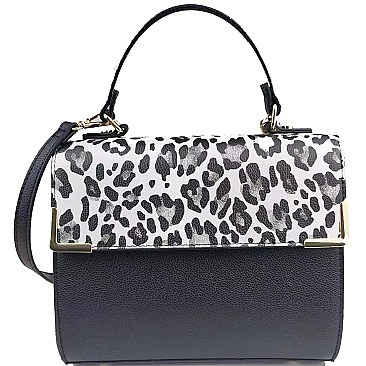 TRENDY Colorblock Top Handle Satchel