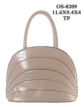 TRENDY CROC PRINT DOME SATCHEL