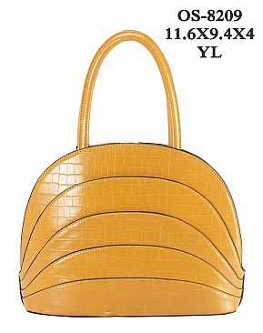 TRENDY CROC PRINT DOME SATCHEL