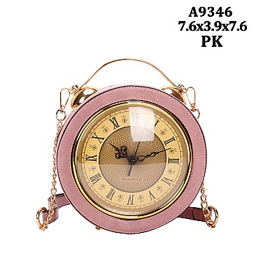 Real Clock Shoulder & Satchel Handbags