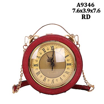 Real Clock Shoulder & Satchel Handbags