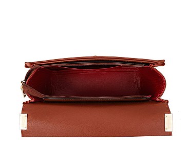 2 In 1 Croc Shoulder -Cross-Body Bag with Wallet