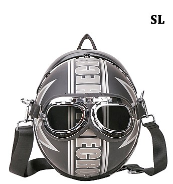 Motorcycle Theme Helmet Fashion Backpack