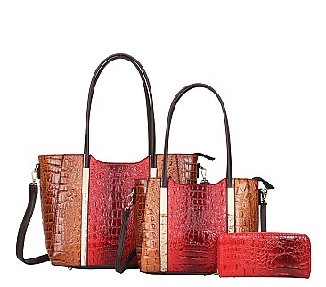 Alligator 3-in-1 Tote Bag Set