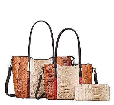 Alligator 3-in-1 Tote Bag Set