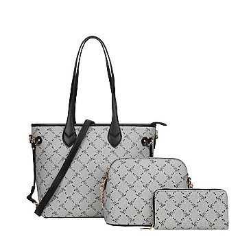 Bee Monogram 3 in 1 Tote Value Set