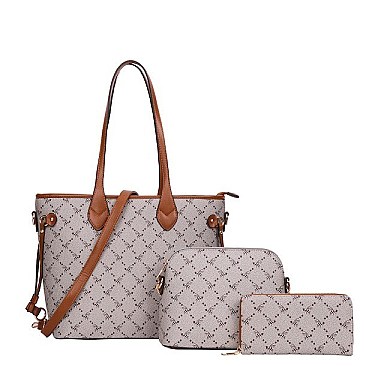 Bee Monogram 3 in 1 Tote Value Set