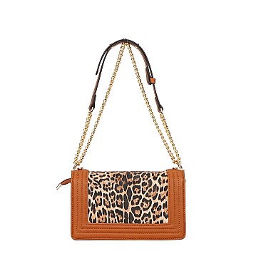 2 In 1 Leopard Shoulder -Cross-Body Bag with Wallet