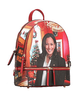 3 IN 1 KAMALA HARRIS BACKPACK WALLET & CROSS-BODY SET