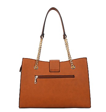 Leopard 3 IN 1 Chain Handle- Shoulder Bag Set With Wallet