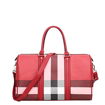 Monogram Plaid Duffle Bag