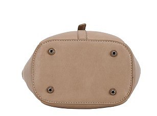 2-In-1 Buckled Triple Compartment Tote / Shoulder Bag with Wallet