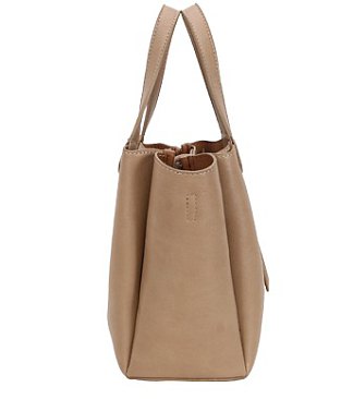 2-In-1 Buckled Triple Compartment Tote / Shoulder Bag with Wallet