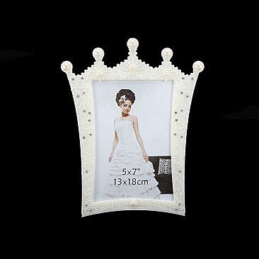 STYLISH PRINCESS CROWN FRAME W/ DIAMONDS 5 x 7 SLPIC923