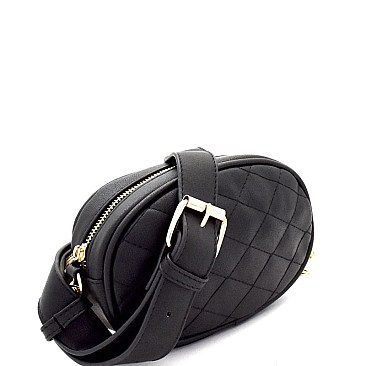 Quilted Round 2-Way Fanny Pack Cross Body MH-PL0302