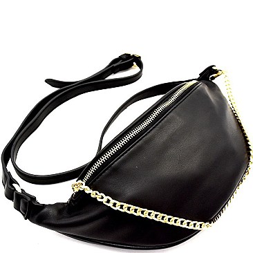 Chain Accent Fashion Fanny Pack