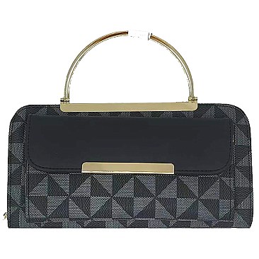 PM Monogram Round Top Handle Crossbody Bag Clutch Wallet