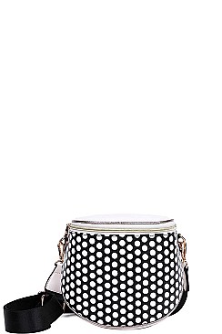TRENDY POLKA DOT / STRIPPED DESIGNER CROSSBODY BAG