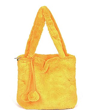 FAUX FUR DAY TO DAY BAG