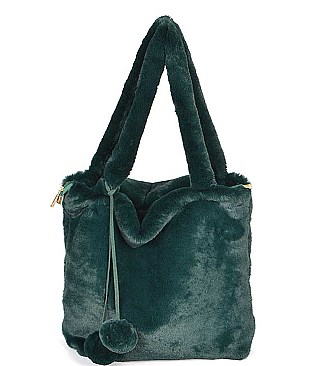 FAUX FUR DAY TO DAY BAG
