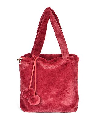 FAUX FUR DAY TO DAY BAG