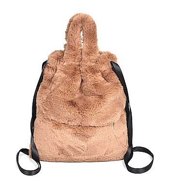 MULTI USE SOFT FUR BACKPACK