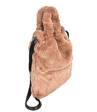 MULTI USE SOFT FUR BACKPACK