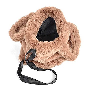MULTI USE SOFT FUR BACKPACK