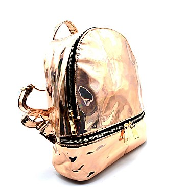 R9509-LP Metallic Multi-Compartment Fashion Backpack