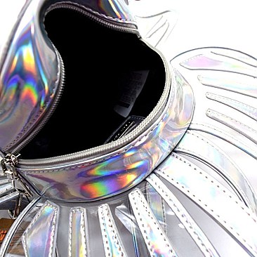 PP6539-LP Iridescent Metallic Butterfly Novelty Backpack