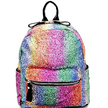 Rainbow Glittery Fashion Backpack Multi MH-PP6718