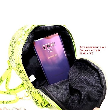 2 WAY SNAKE PRINT BACKPACK