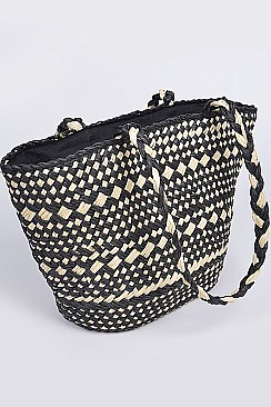 Trendy Straw Tote Bag