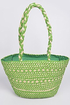 Trendy Straw Tote Bag