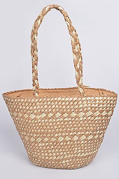 Trendy Straw Tote Bag