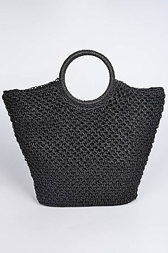 Fashion Crochet Basket Bag