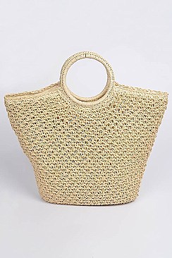 Fashion Crochet Basket Bag