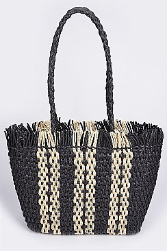 Fashion Whole Straw Tote Bag