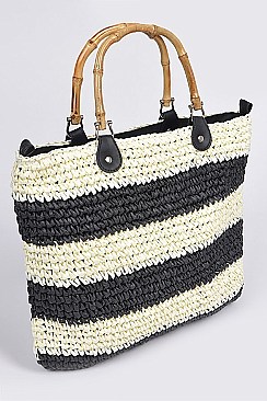 Striped Cross Body Bag