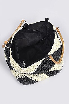 Striped Cross Body Bag
