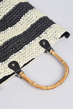 Striped Cross Body Bag