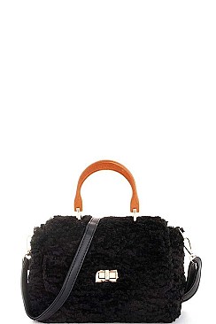 SOFT FUR CROSSBODY BAG