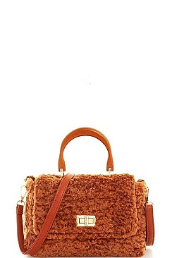 SOFT FUR CROSSBODY BAG