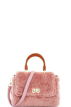 SOFT FUR CROSSBODY BAG